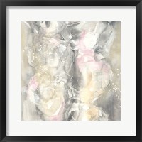 Blushing Snowflakes II Framed Print