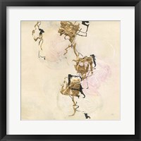 Gold Blocks on Pastel II Framed Print