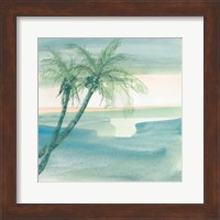 Framed Peaceful Dusk I Tropical