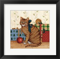 Framed Christmas Kitty II