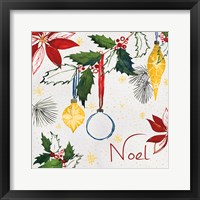 Framed 'Watercolor Christmas IV' border=