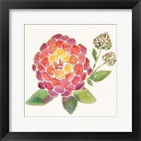 Framed 'Tropical Fun Flowers II' border=