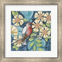 Framed 'Arts and Crafts Bird I' border=