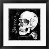 Framed Arsenic and Old Lace Skull Beware