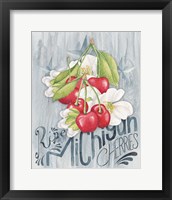 Framed 'American Berries III' border=