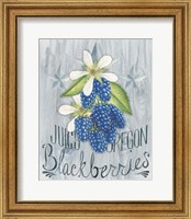 Framed 'American Berries IV' border=