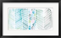 Framed Watercolor Chevron Bright