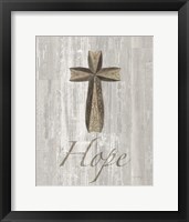 Words for Worship Hope on Wood Framed Print