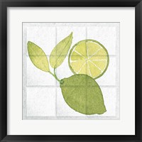 Framed 'Citrus Tile VII' border=