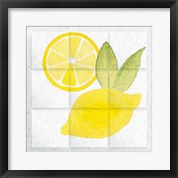 Framed 'Citrus Tile VI' border=