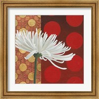 Framed 'Morning Chrysanthemum I' border=