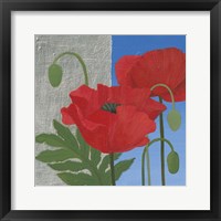 Framed 'More Poppies' border=