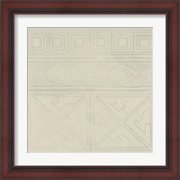 Framed 'Geometric Tone on Tone I' border=