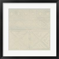 Framed 'Geometric Tone on Tone I' border=