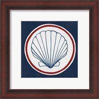 Framed 'Summer Shells II Nautical' border=