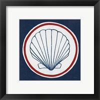 Framed 'Summer Shells II Nautical' border=