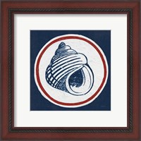 Framed 'Summer Shells III Nautical' border=