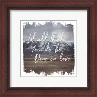 Framed 'Wild Wishes IV Done in Love' border=