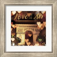 Framed Love is in the Air Arc de Triomphe