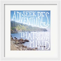 Framed 'Coastal Adventures III' border=