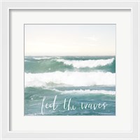 Framed 'Feel the Waves' border=