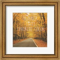 Framed 'October Color II' border=