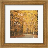 Framed 'October Color I' border=