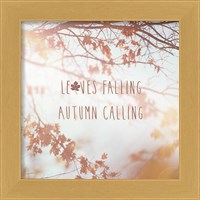 Framed 'Autumn Calling I' border=
