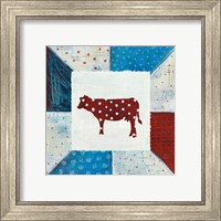 Framed 'Modern Americana Farm Quilt IV' border=