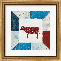 Framed 'Modern Americana Farm Quilt IV' border=