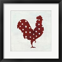 Modern Americana Farm III on White Framed Print