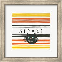 Framed 'Halloween Spooky Cat' border=