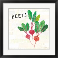 Kitchen Garden V Cream Framed Print