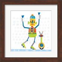 Framed Robot Party I on Square Toys