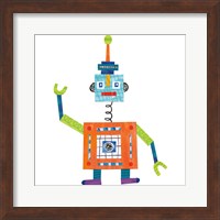 Framed 'Robot Party III' border=