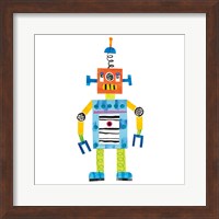 Framed 'Robot Party II' border=