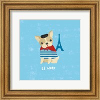 Framed 'Good Dogs French Buldog' border=