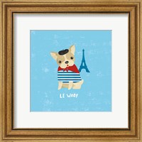 Framed 'Good Dogs French Buldog' border=