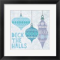 Framed 'Deck The Halls III' border=