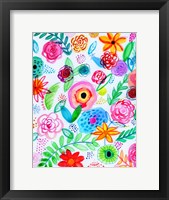 Floral Fun I Framed Print