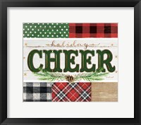 Cheer Plaid Framed Print