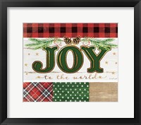 Joy Plaid Framed Print