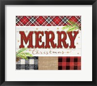 Merry Plaid Framed Print