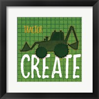 Tractor Create Framed Print