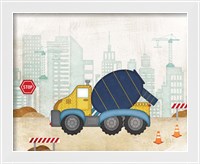 Framed 'Cement Truck' border=