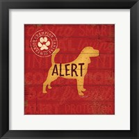 Framed Alert Dog