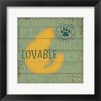 Framed Loveable Cat