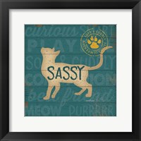 Framed Sassy Cat