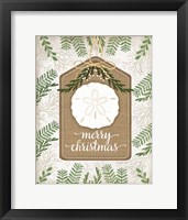 Coastal Christmas Merry Framed Print