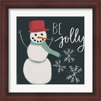 Framed 'Jolly Snowman' border=